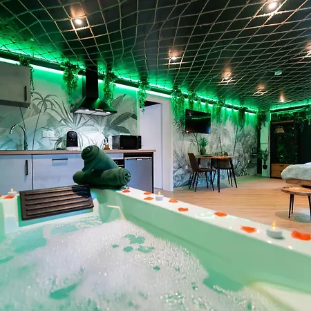 L'Oasis Tropicale, Jacuzzi, Love Room Roppenheim Buitenkant foto